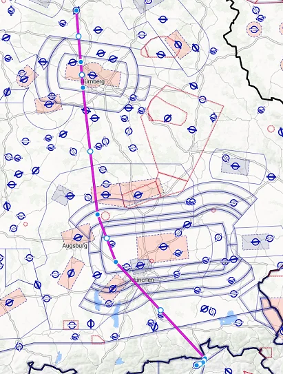 Geplante Route